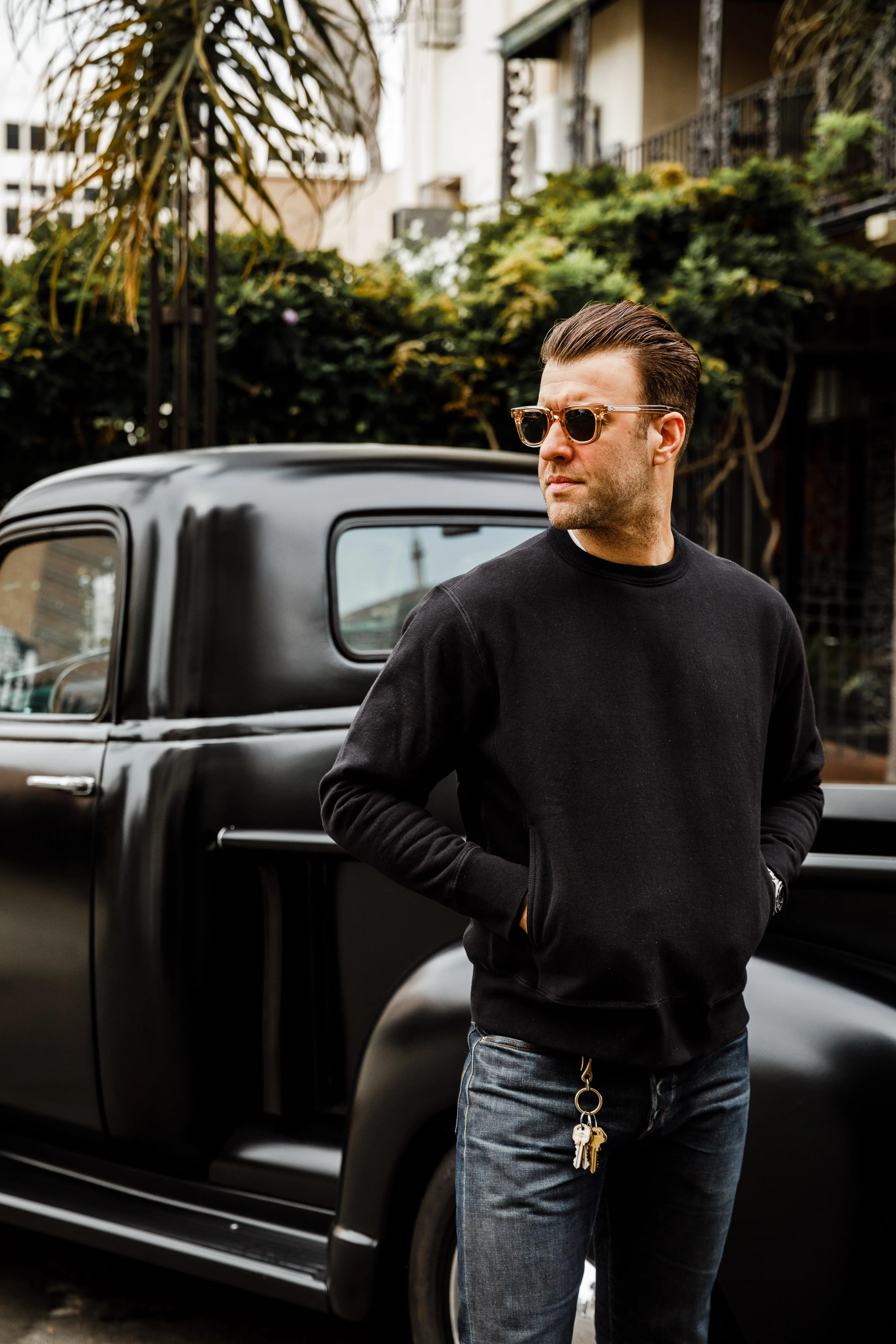 3sixteen - Heavyweight Crewneck - Black - Image 3