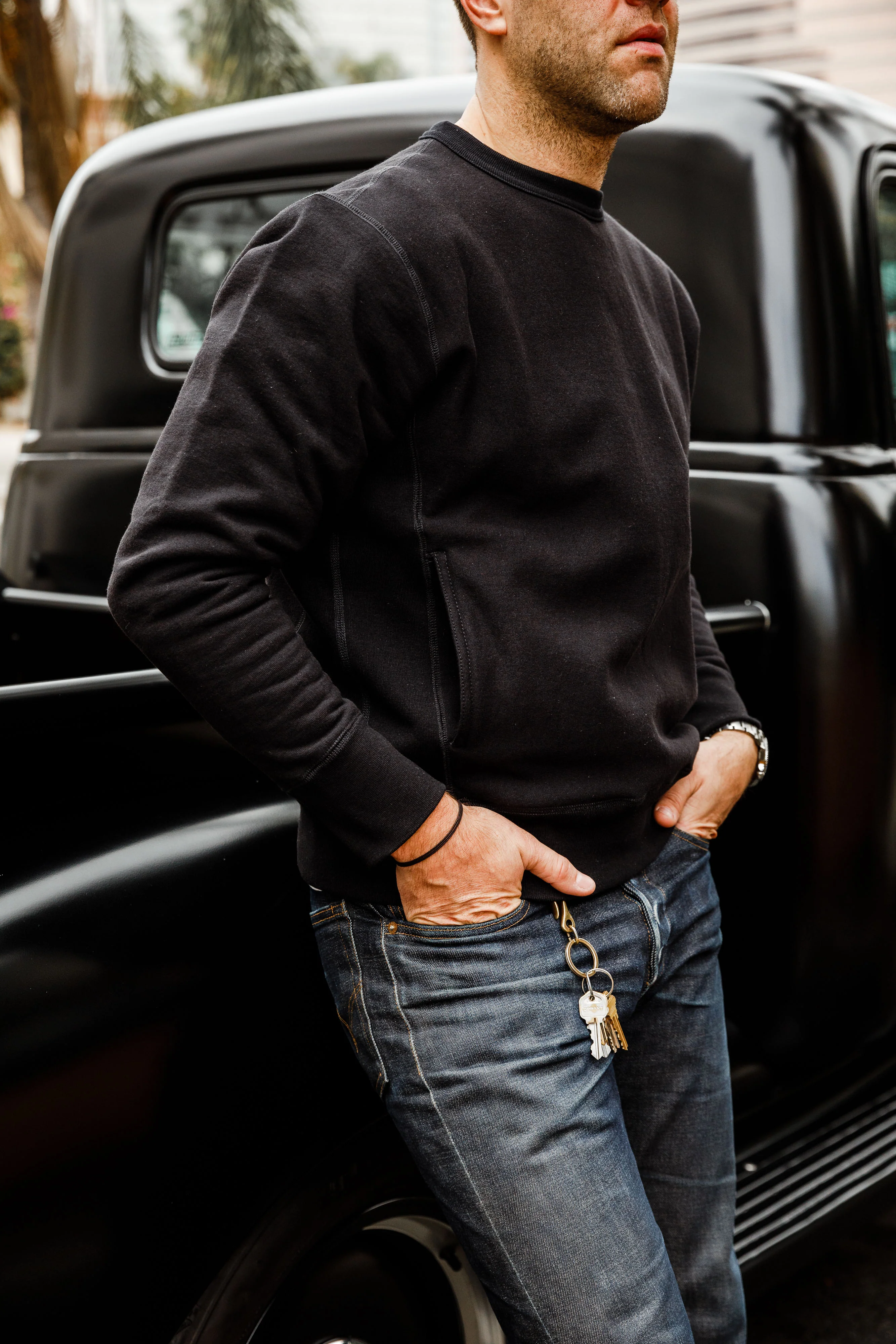 3sixteen - Heavyweight Crewneck - Black - Image 6