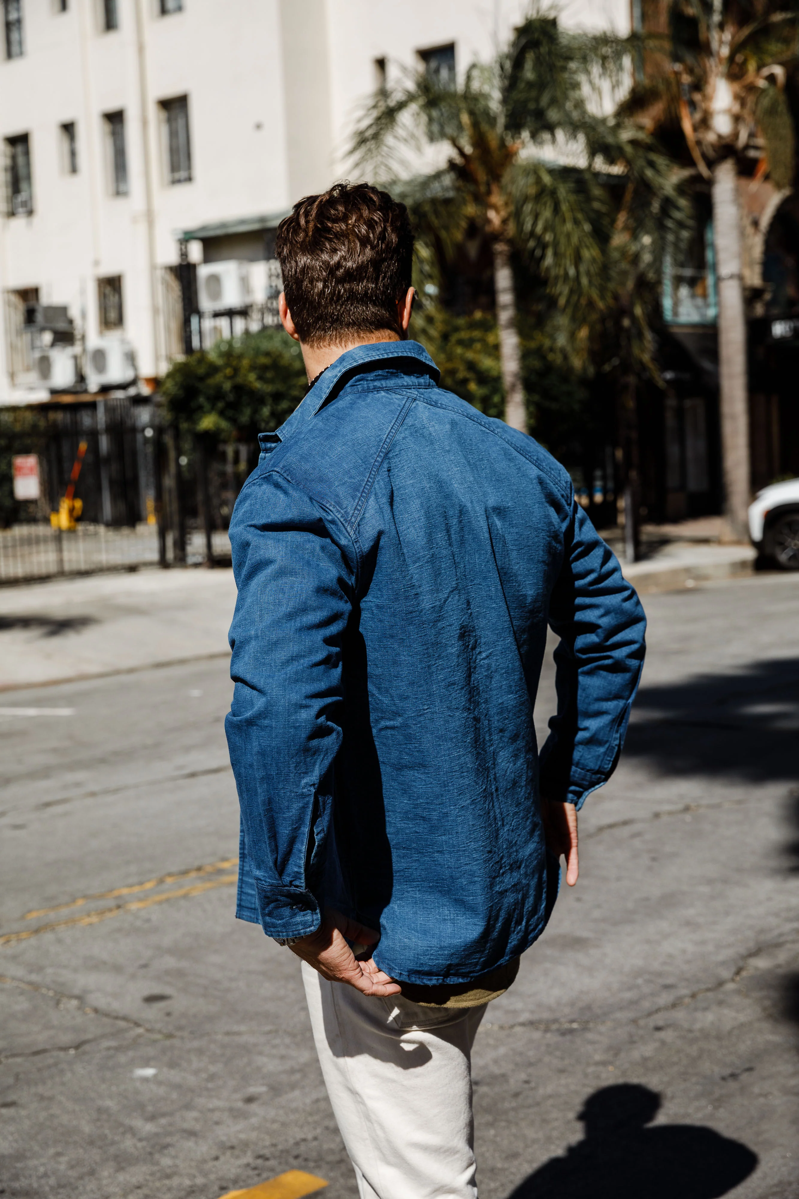 3sixteen - USN Overshirt - Stonewashed Indigo Canvas - Image 3