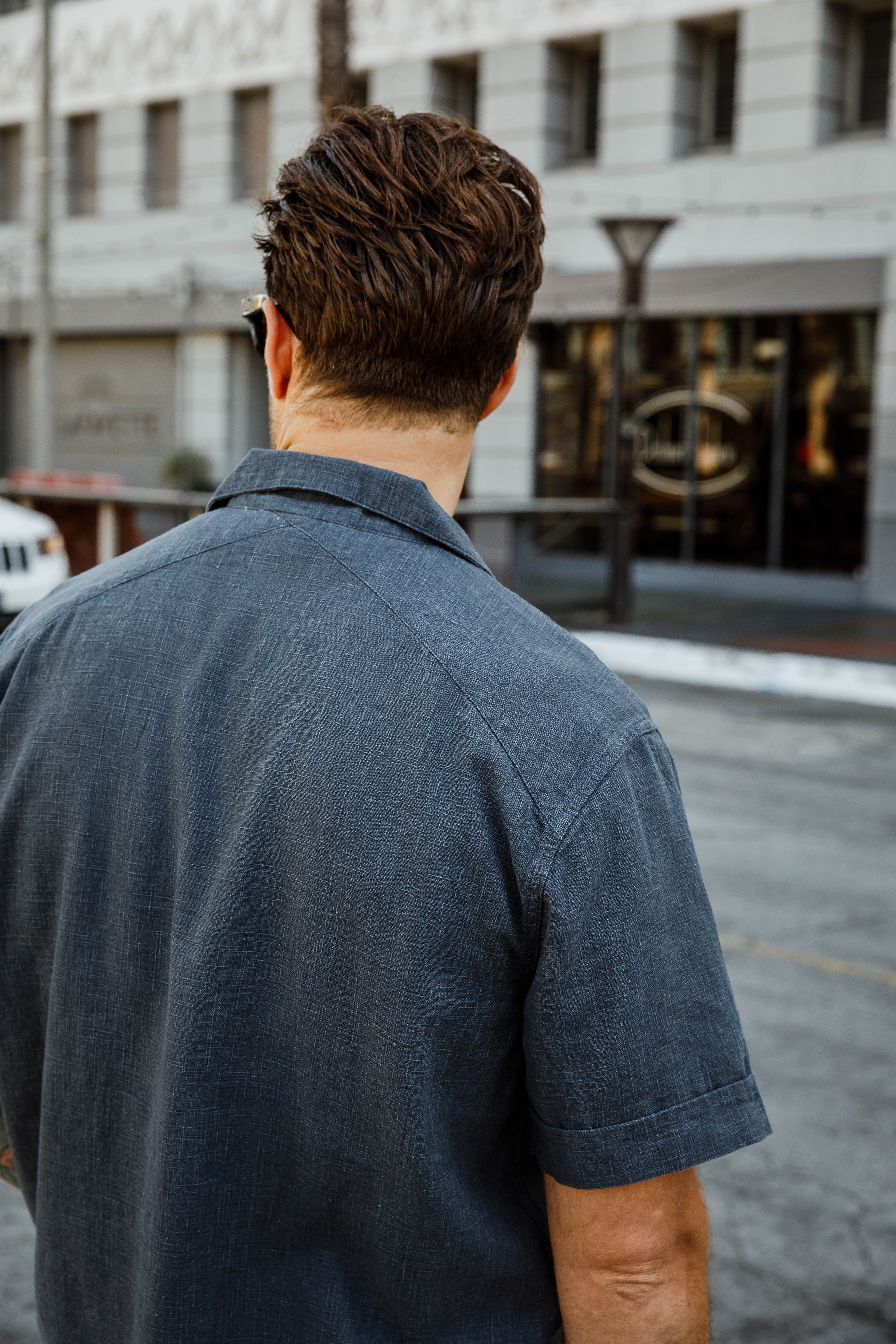 3sixteen - Vacation Shirt - Blue Linen - Image 7