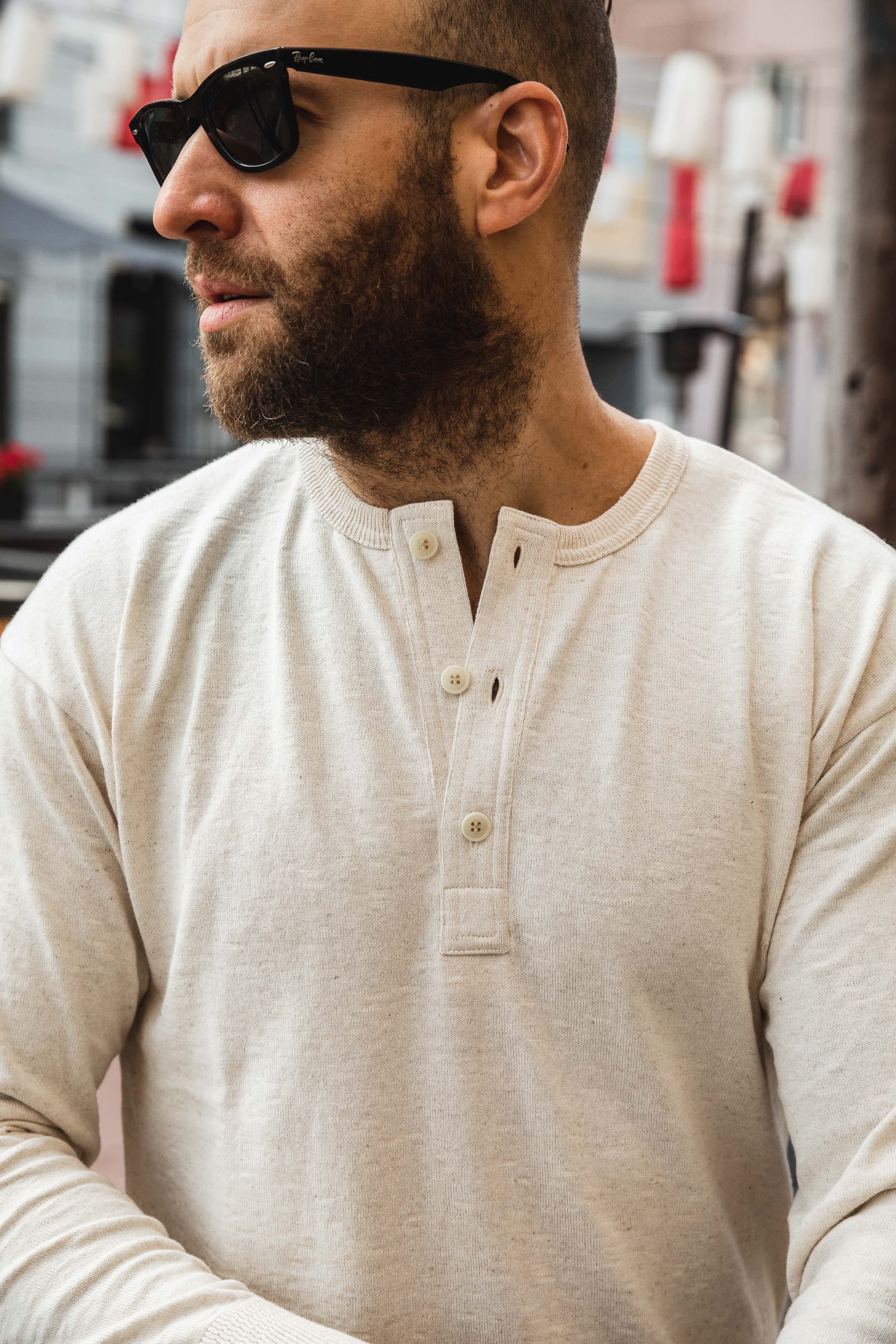 Addict Clothes - Henry Henley - Ecru - Image 6