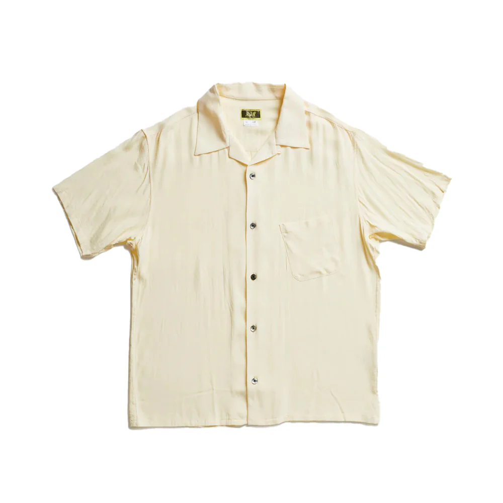 ADDICT Clothes - Open Collar Slant Pocket Shirt - Dusty Yellow