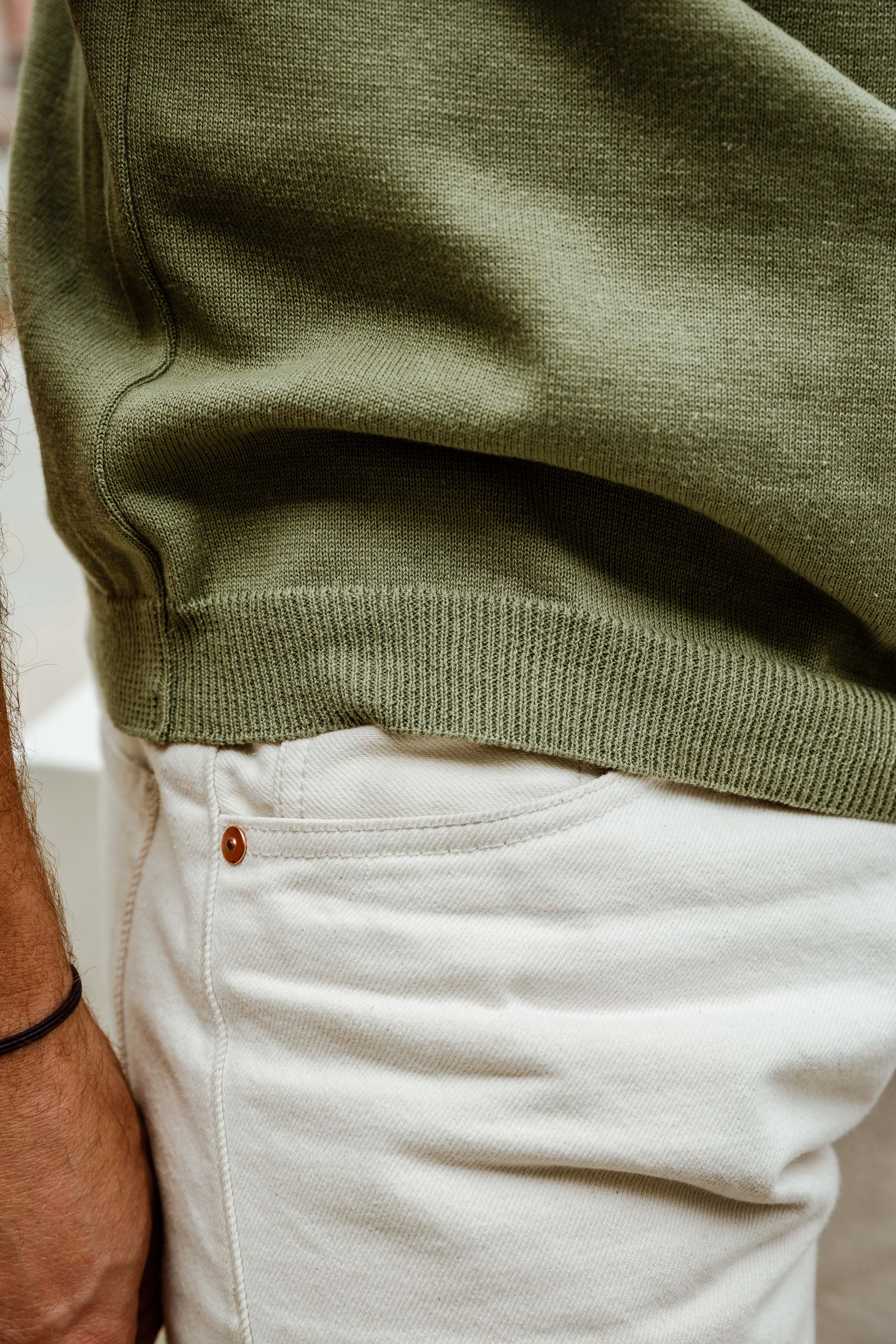 Addict Clothes - Short Sleeve Polo - Faded Green - Image 6