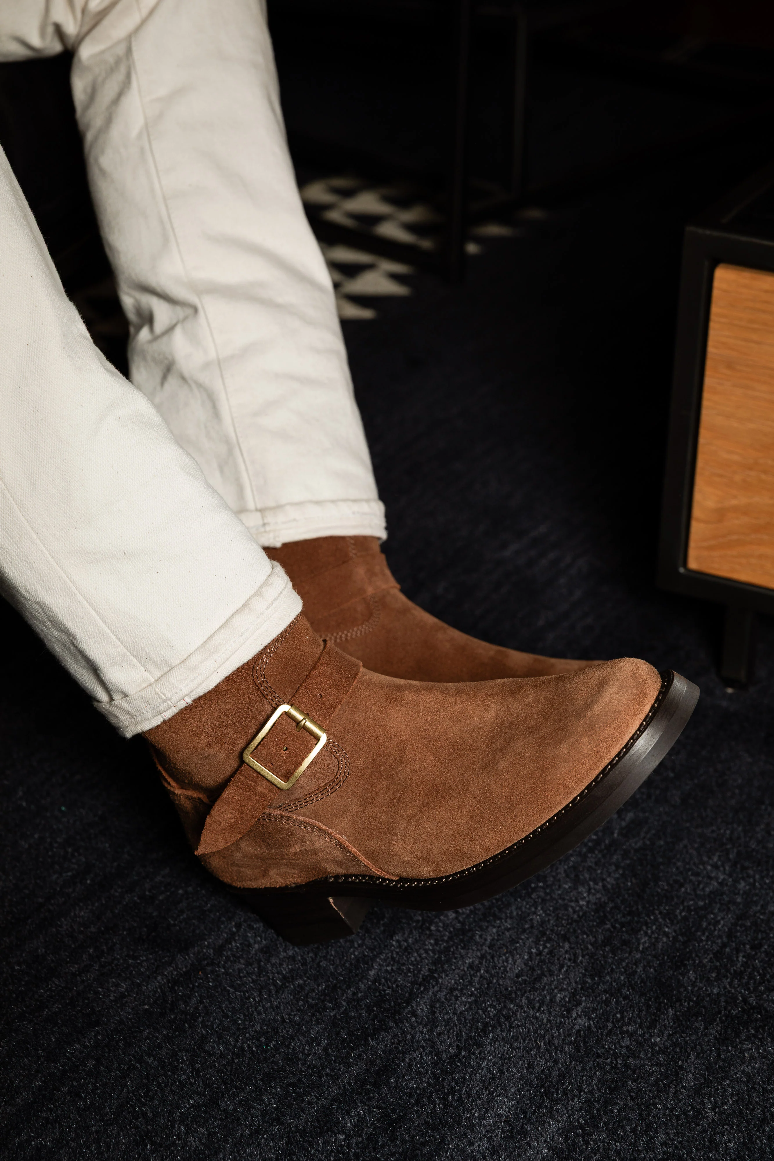 Addict Clothes - Steer Suede Engineer Boot - Brown - Image 10