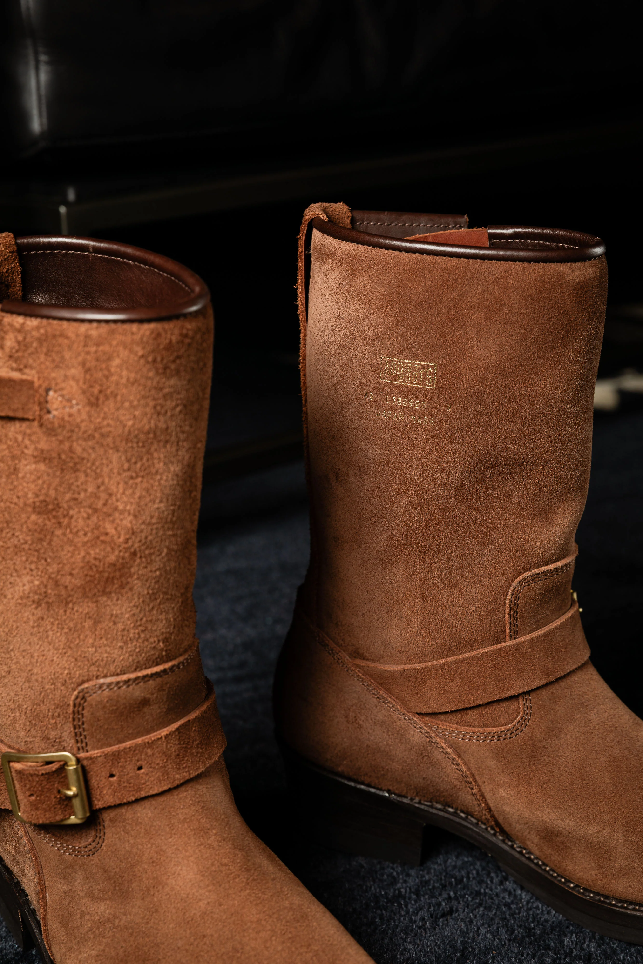 Addict Clothes - Steer Suede Engineer Boot - Brown - Image 4