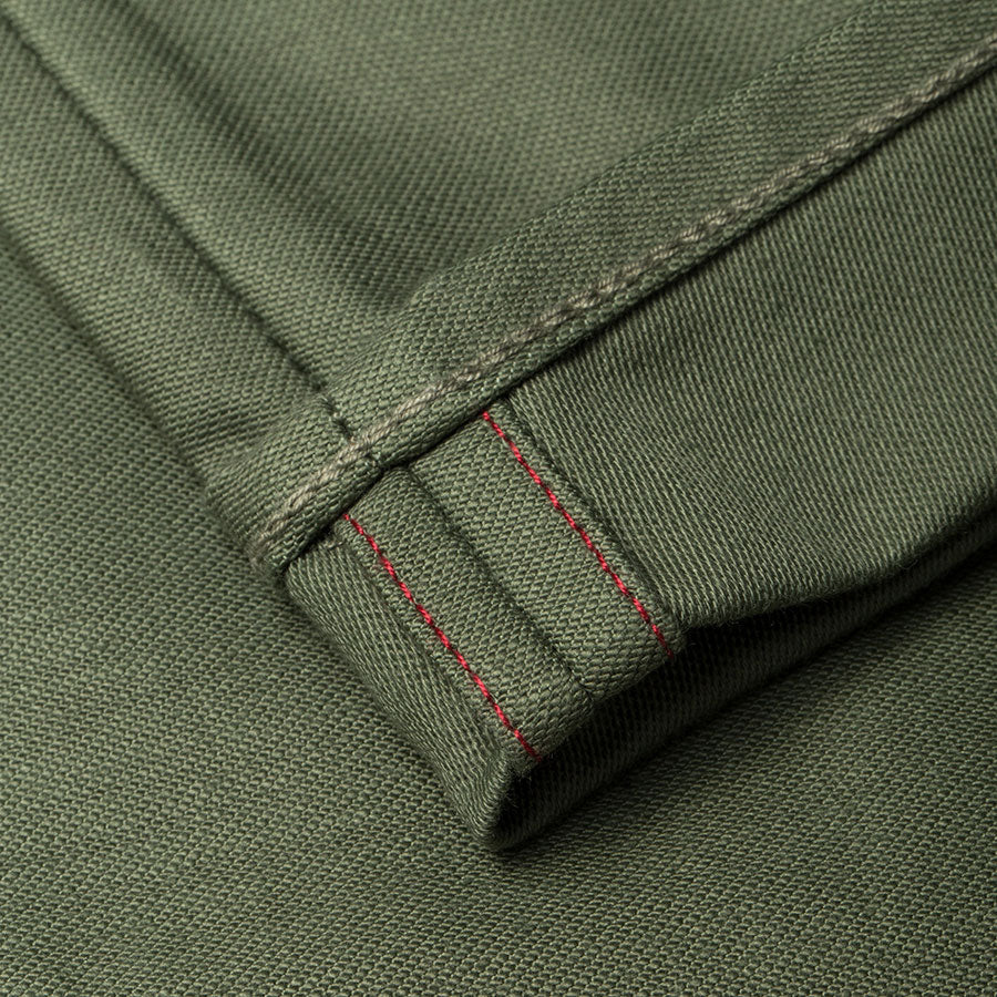 Benzak Denim Developers - BC-01 - TAPERED CHINO - 10 oz. Army Green Military Twill - Image 9