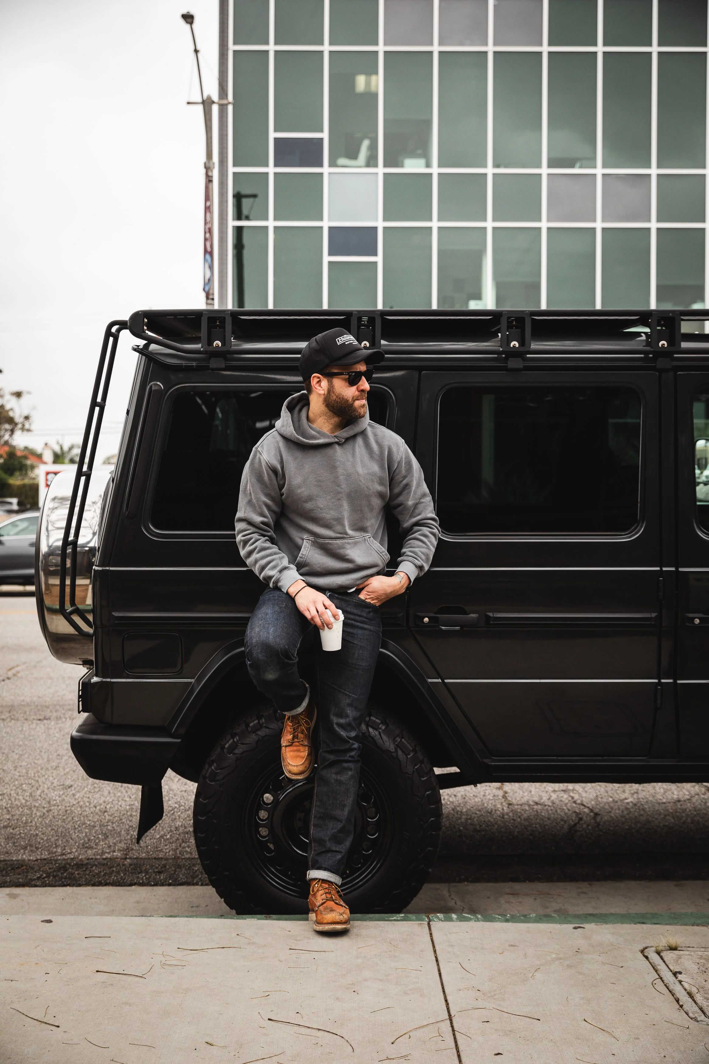 ButterScotch - Heavyweight Pull Over Hoodie - Pigment Grey - Image 2