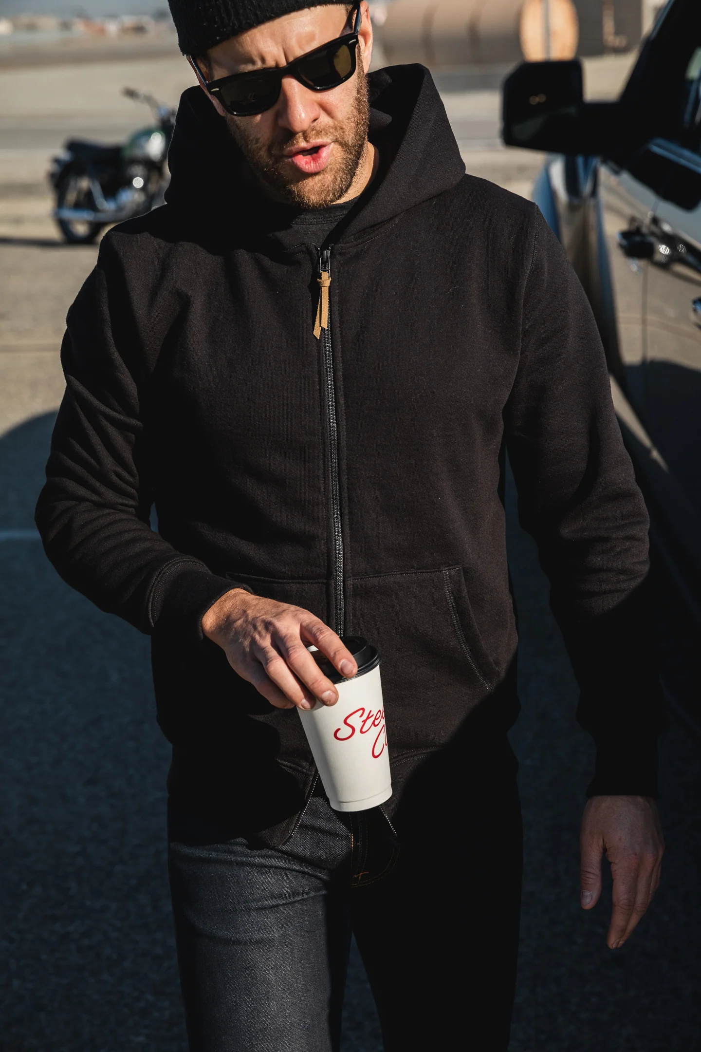 ButterScotch - Heavyweight Zip Hoodie - Black - Image 10