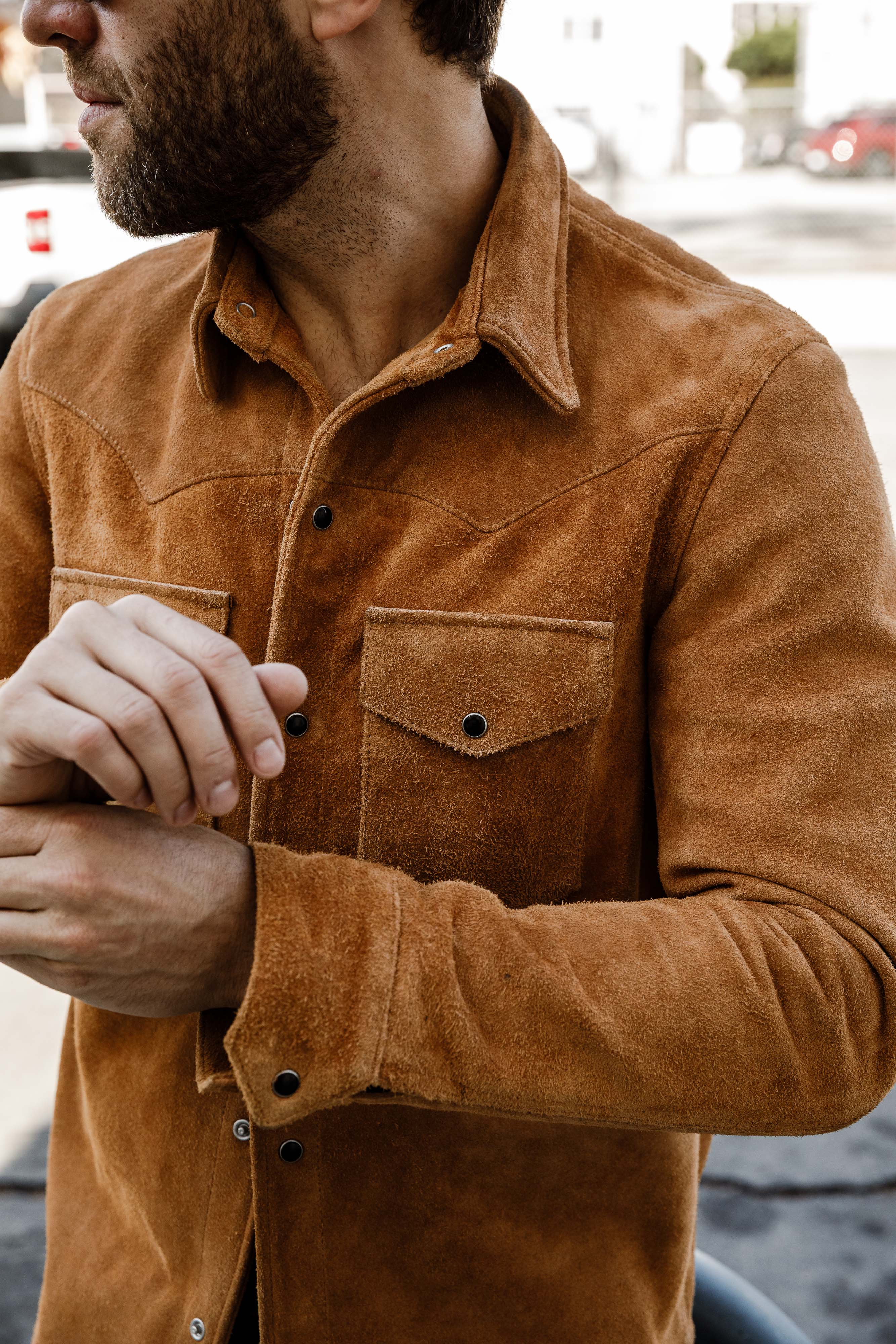 ButterScotch - Rowdy Western Shirt - Tan Roughout - Image 7