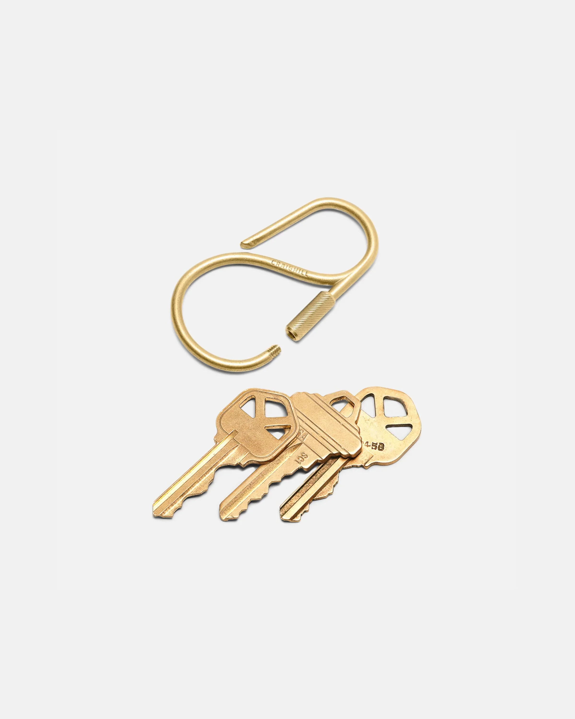 Craighill - Offset Keyring - Brass - Image 2