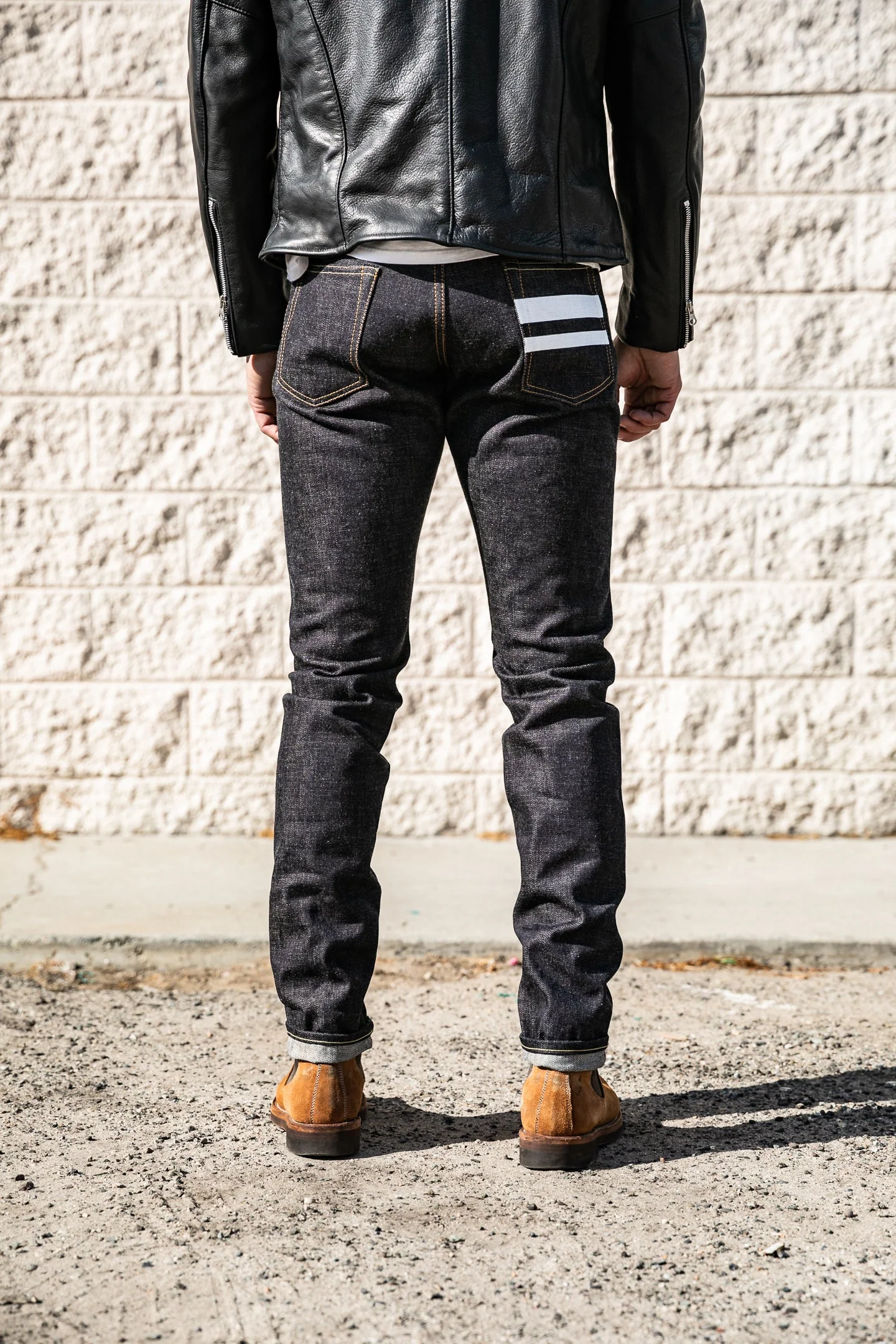 Momotaro - High Tapered - 15.7oz Zimbabwe w/ Battle Stripes - Image 7