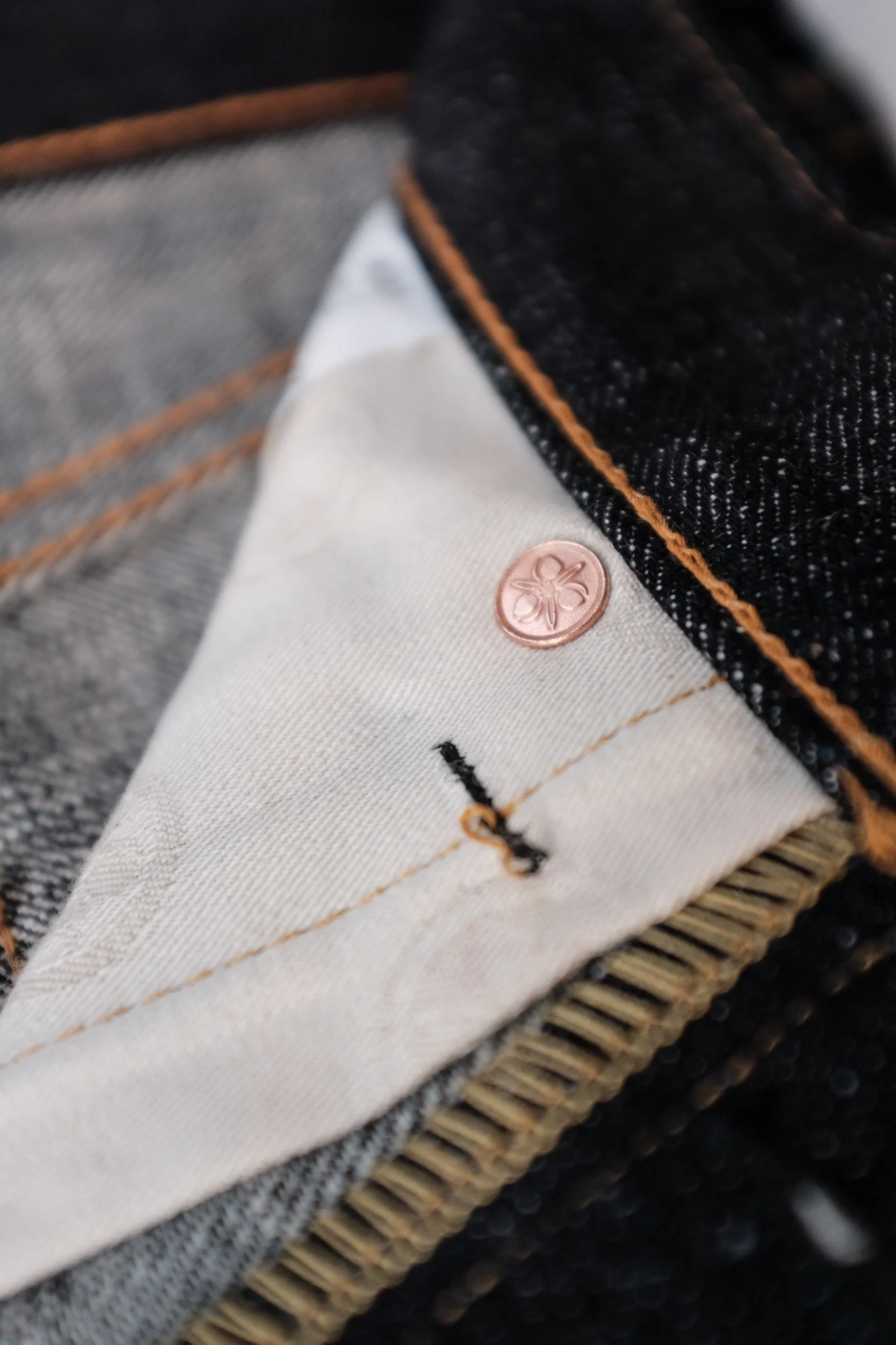 Momotaro - High Tapered - 15.7oz Zimbabwe w/ Battle Stripes - Image 8