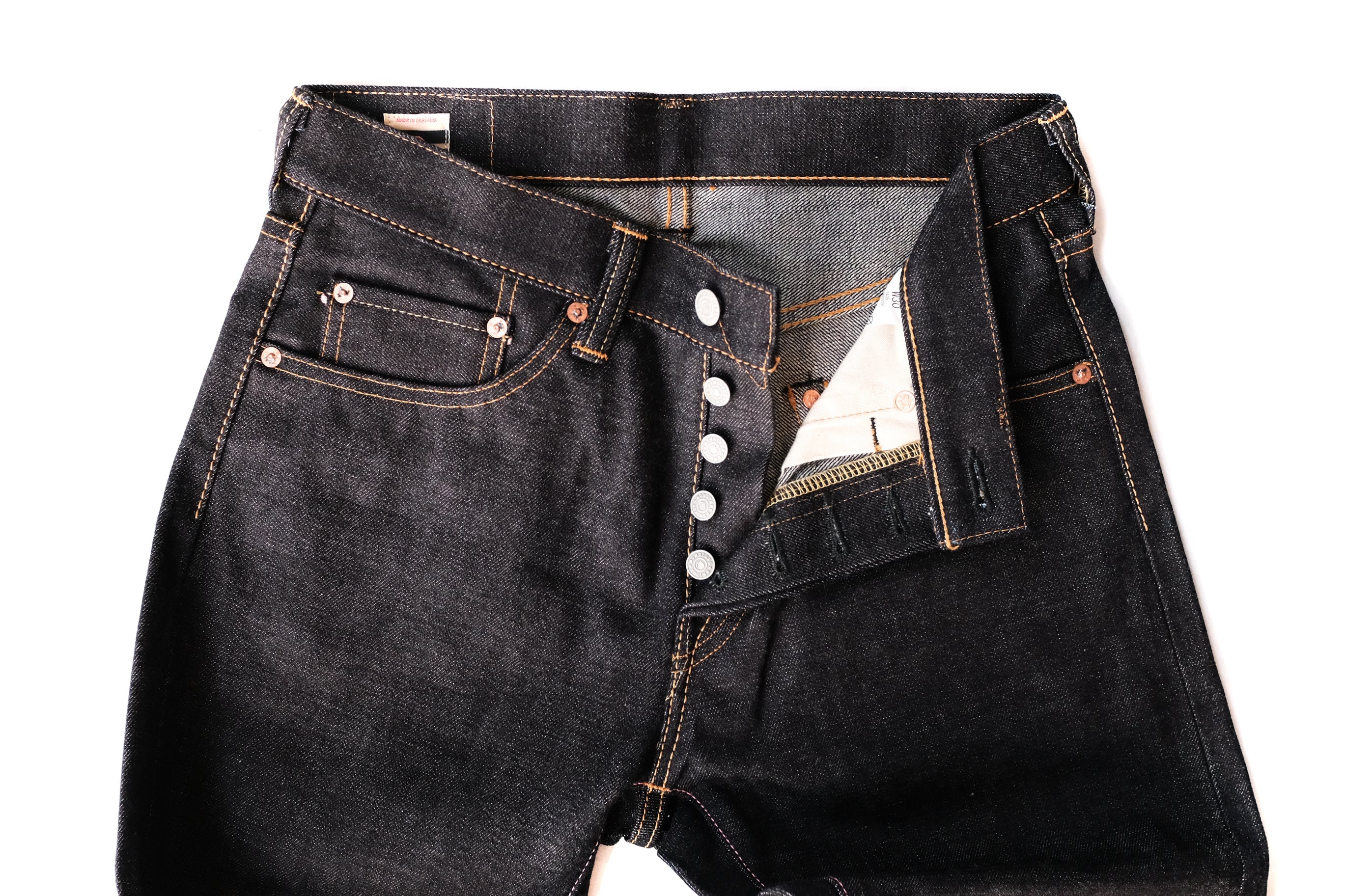 Momotaro - High Tapered - 15.7oz Zimbabwe w/ Battle Stripes - Image 9