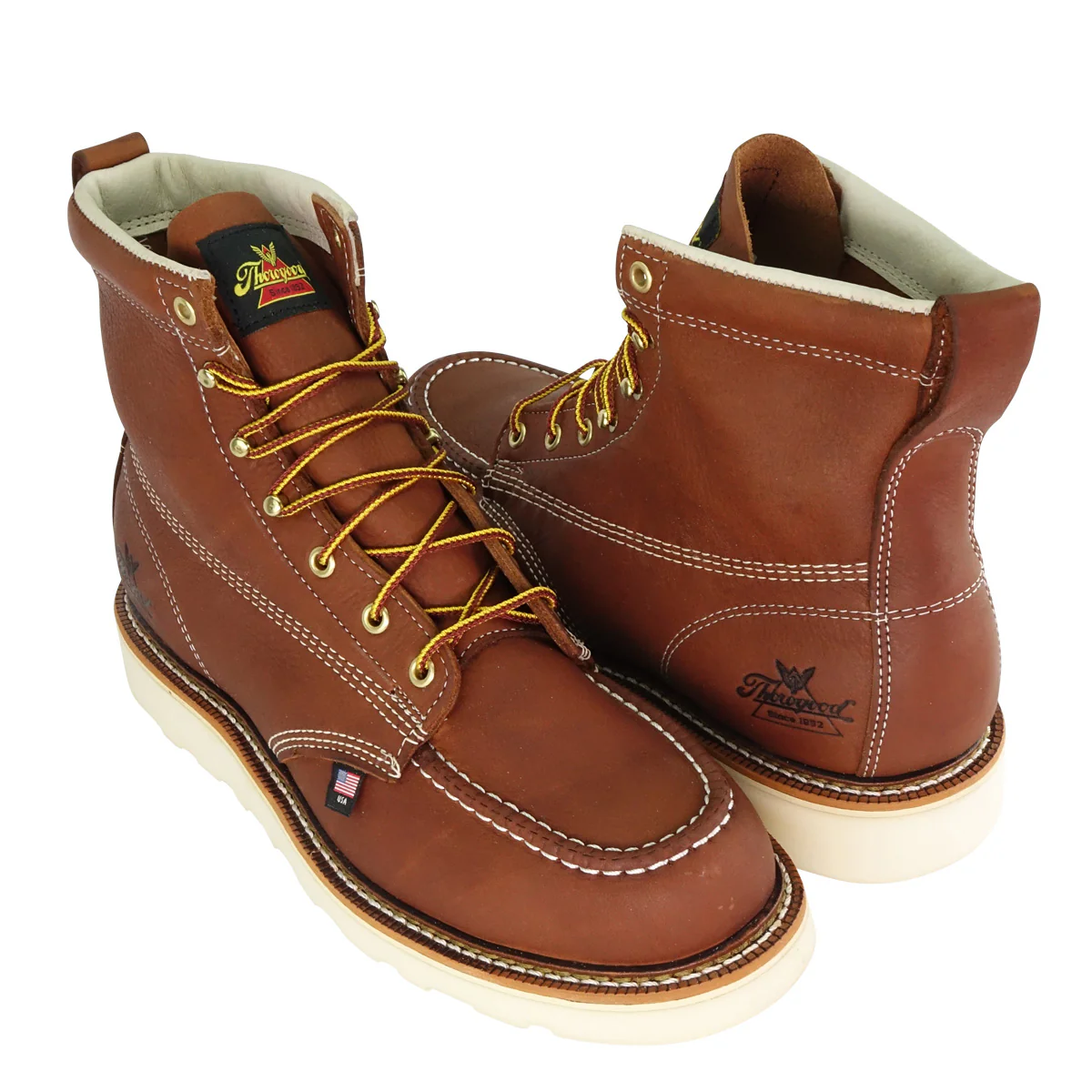 Thorogood Boots - American Heritage 6" Tobacco Moc Toe - Image 10