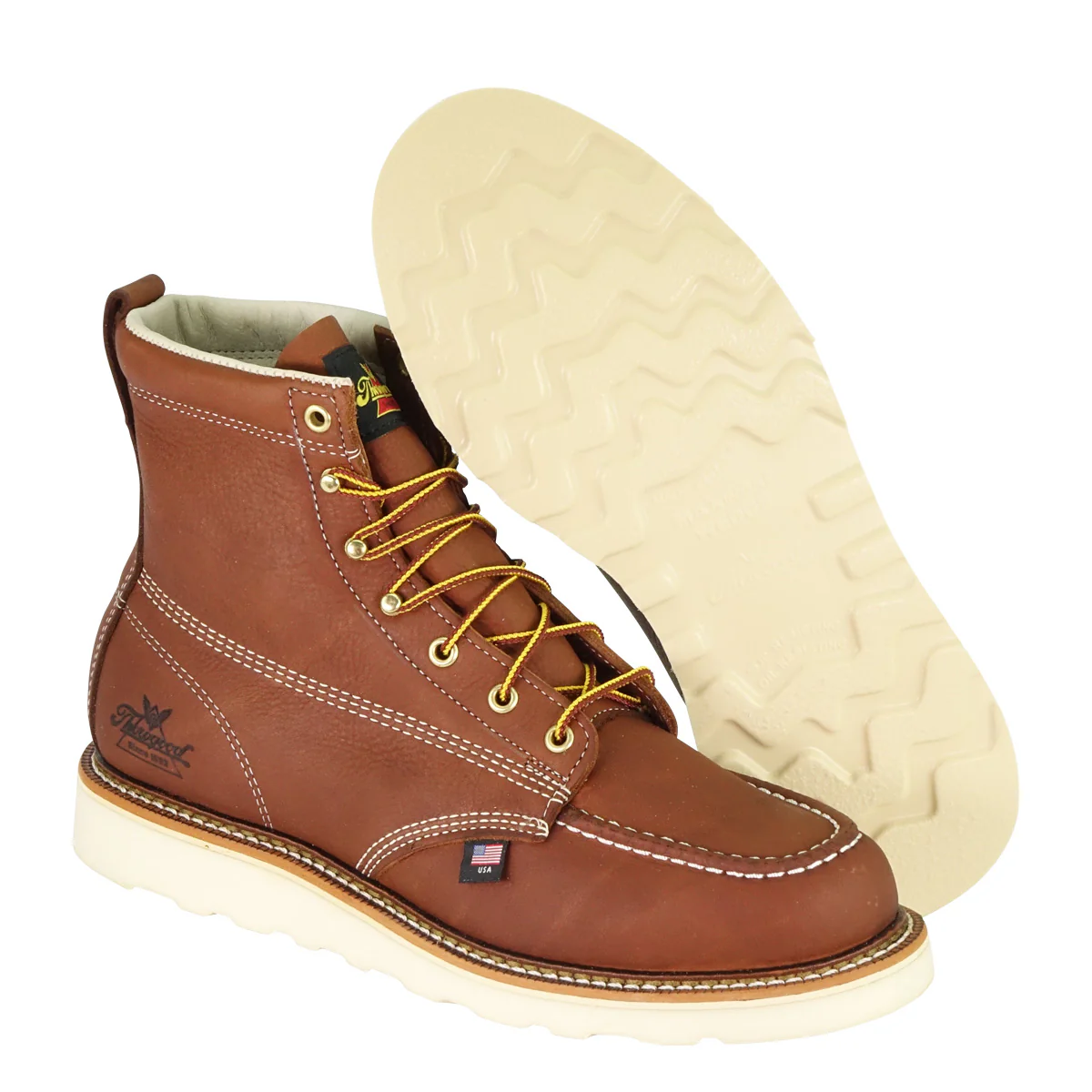 Thorogood Boots - American Heritage 6" Tobacco Moc Toe - Image 11