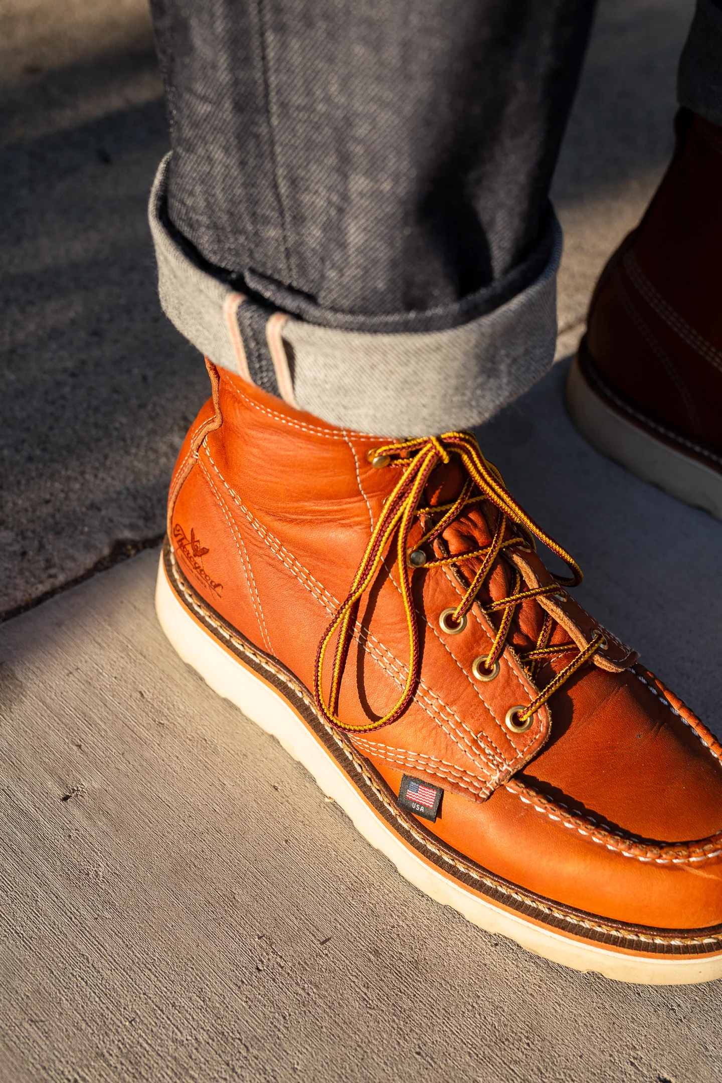 Thorogood Boots - American Heritage 6" Tobacco Moc Toe - Image 7
