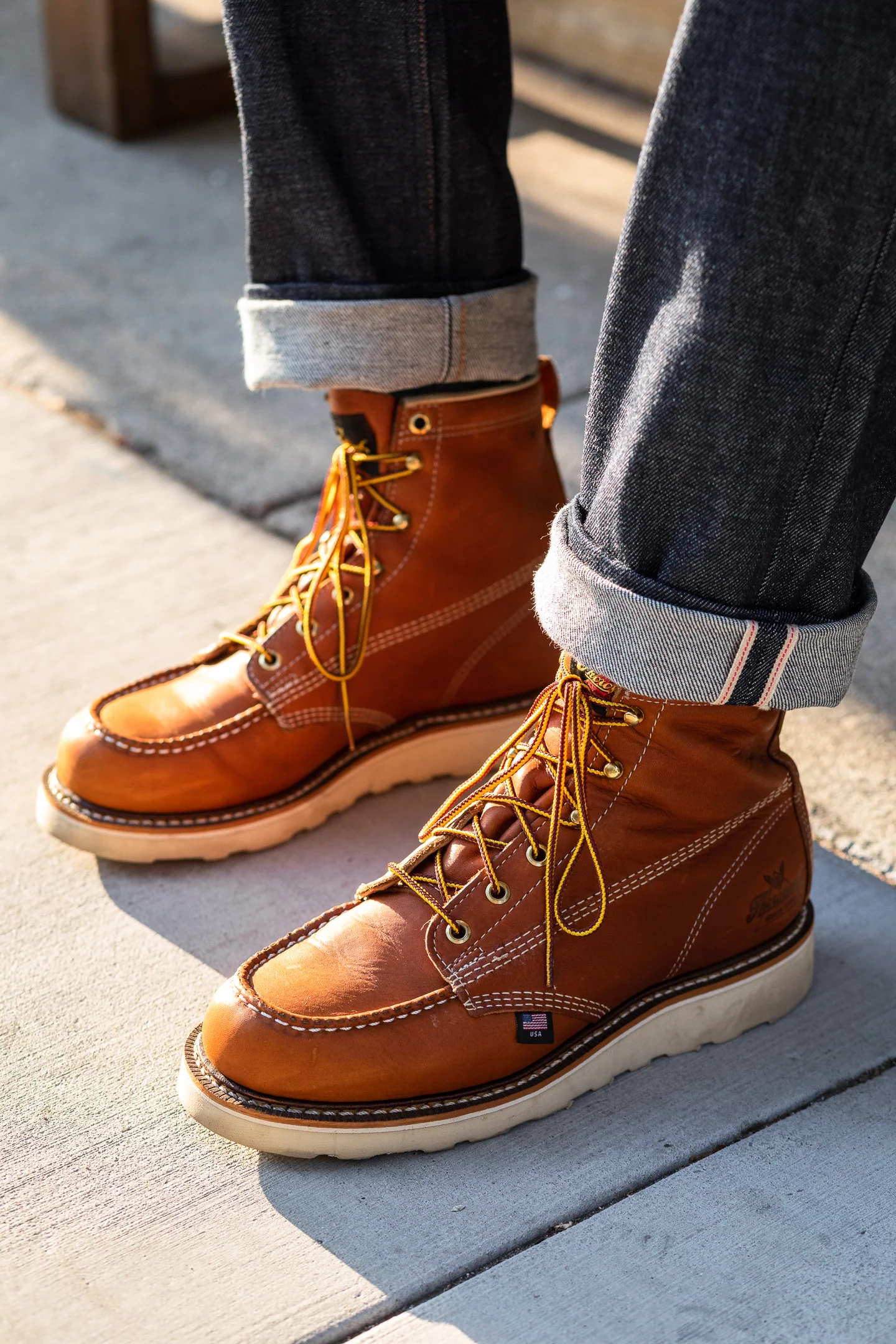 Thorogood Boots - American Heritage 6" Tobacco Moc Toe - Image 8