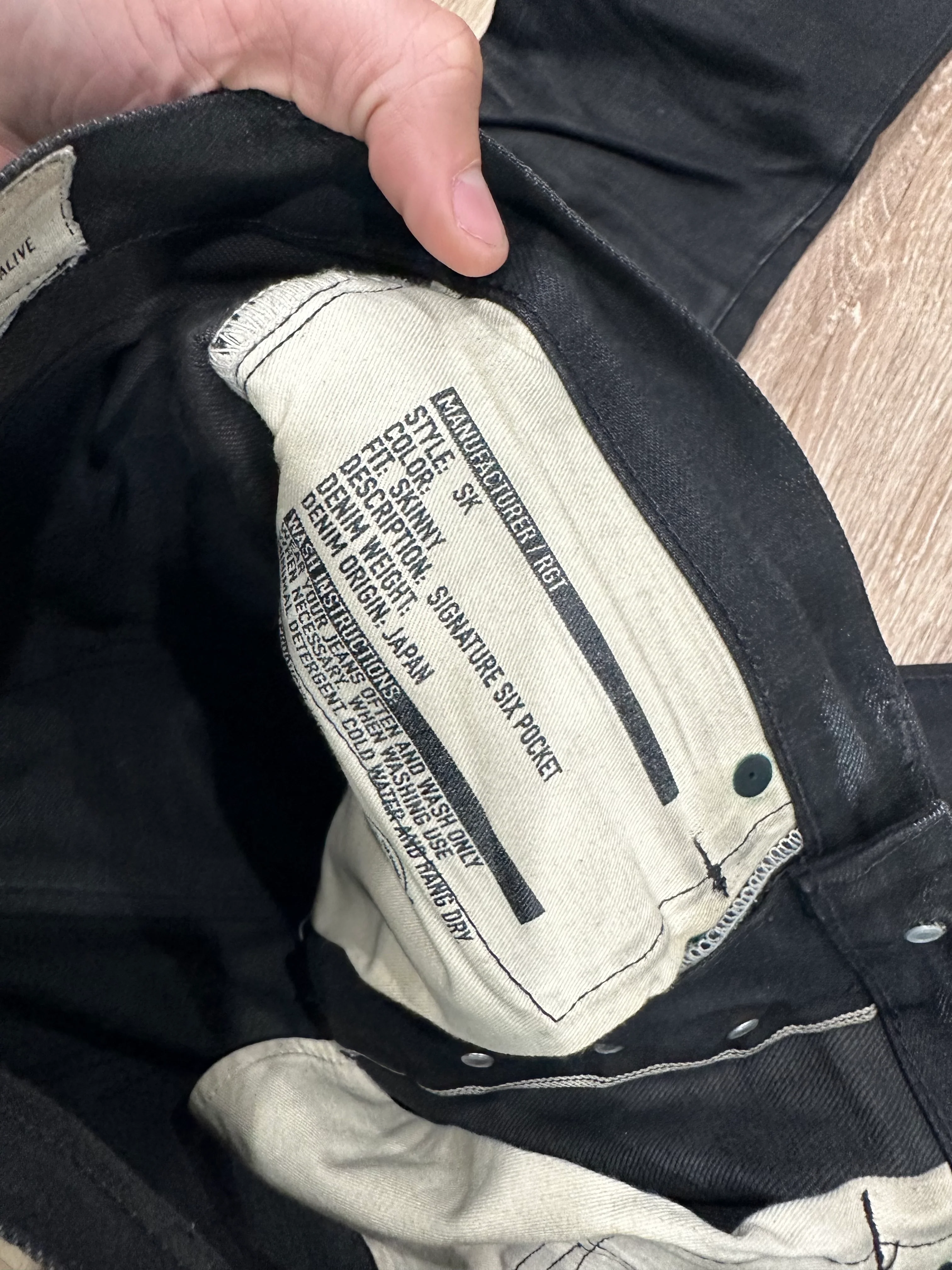 Tommy's Closet - RGT 15oz Black SK (Size 29) - Image 3