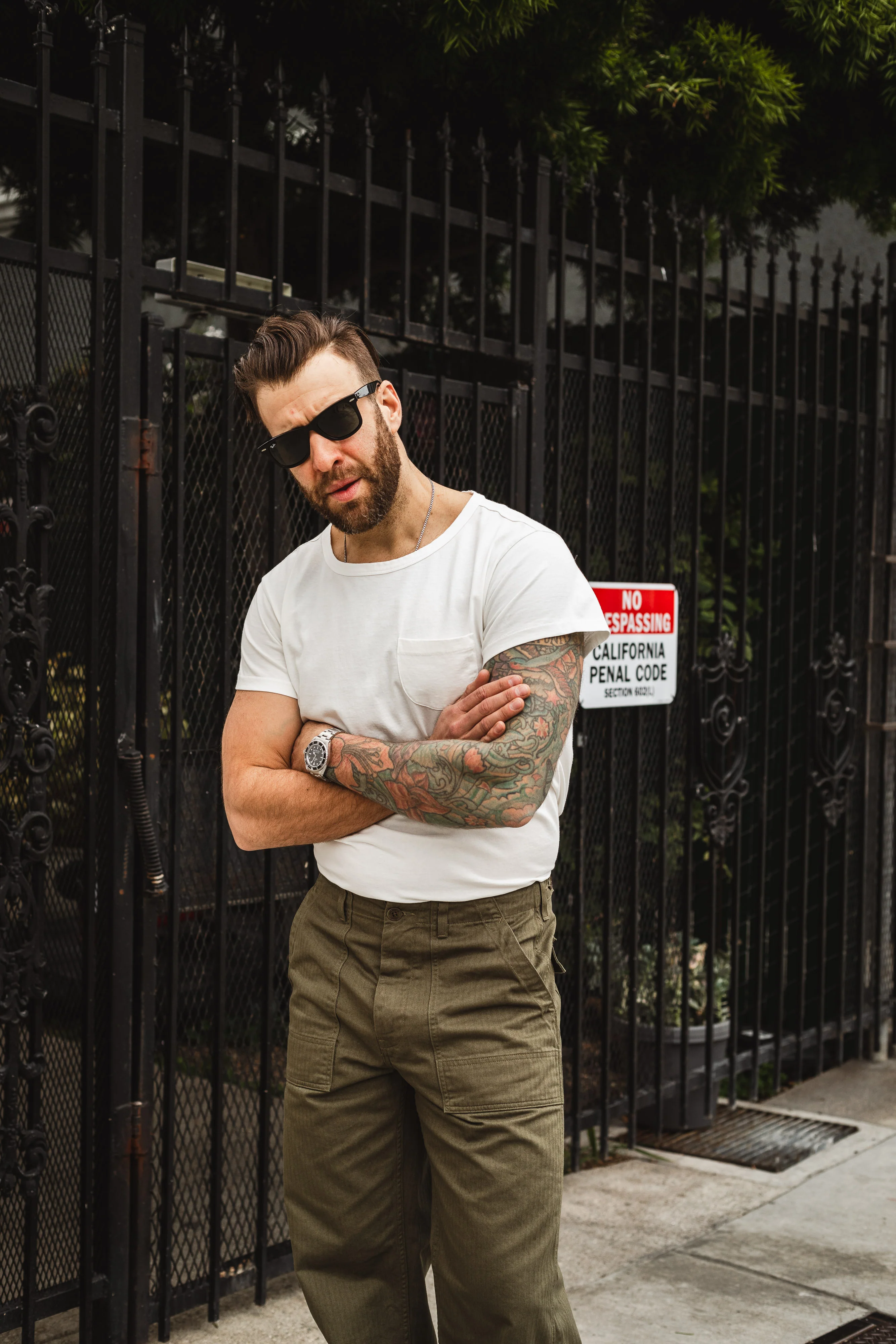 Wythe - Tubular Pocket Tee - Natural - Image 3